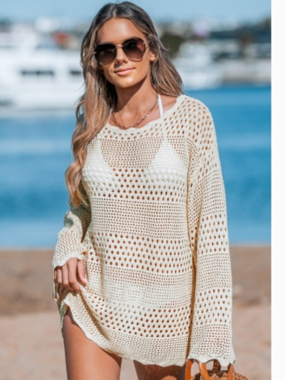 Cupshe crochet coverup